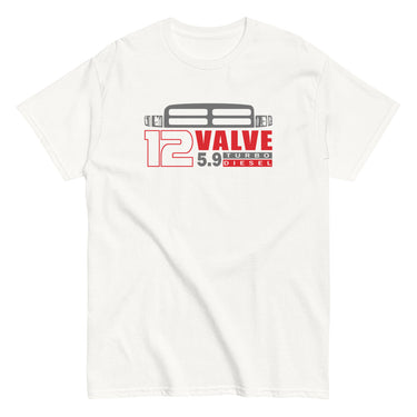 Second Gen Grille 12v 5.9 Diesel T-Shirt in white